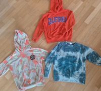 Zara H&M Hoodie Sweatshirt Tie Dye grün Orange beige, 134 Stuttgart - Stuttgart-Ost Vorschau