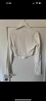 Weißes Langarmshirt mit Corsagendetail Sachsen - Pirna Vorschau