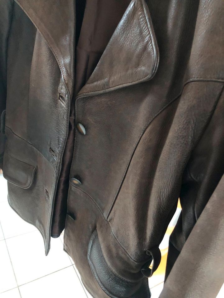 Echtlederjacke**braun**tolle Patina**38-40** in Overath