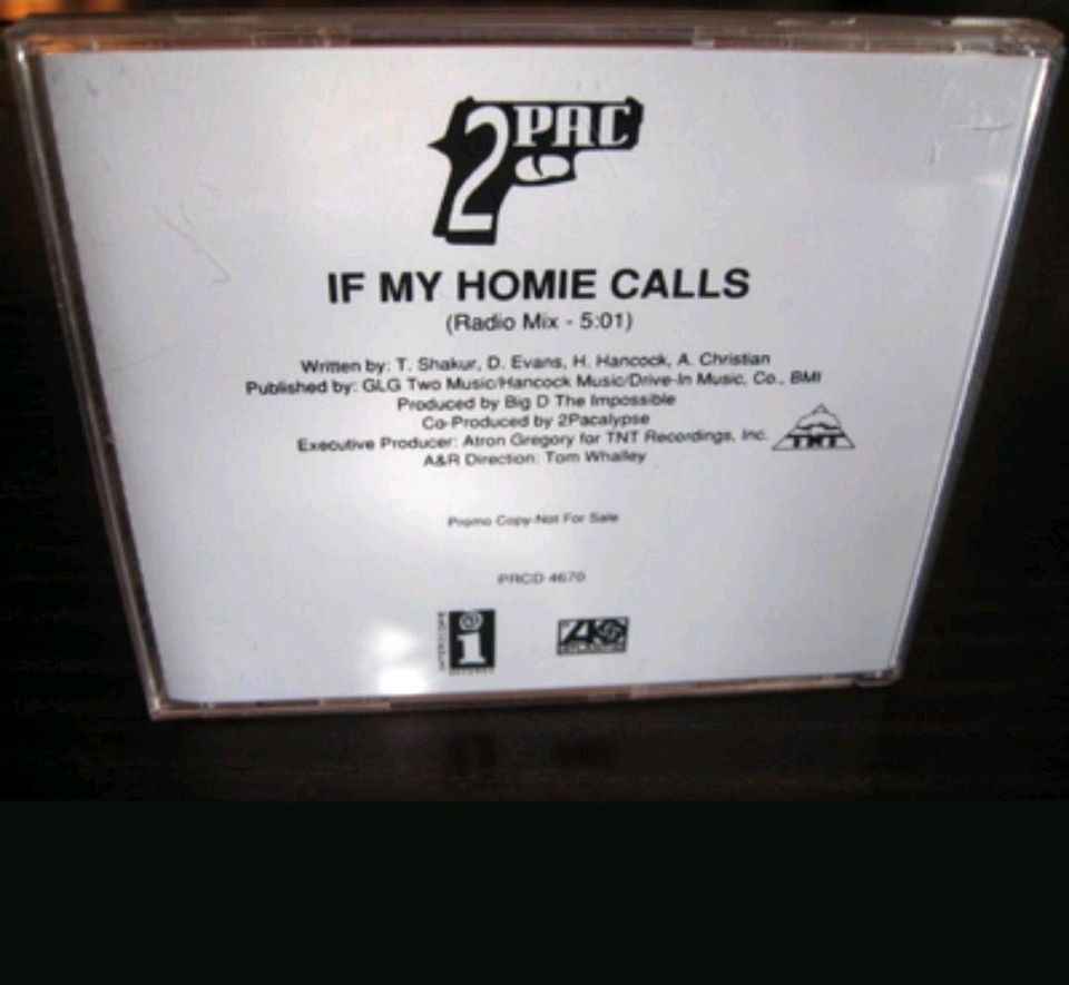 SUCHE 2 Pac - if my homie calls promo cd in Kloster Lehnin