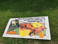 WOLF Geräte Garten Werbung Rasenmäher Banner Schild Rasenmäher Nordrhein-Westfalen - Ense Vorschau