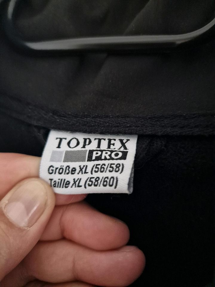 Toptex Pro Arbeits-Strickfleece-Jacke grau meliert Gr. XL in Allmendingen