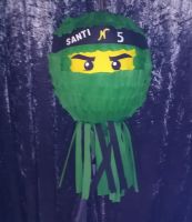 Pinata Ninjago rot,grün oder blau 35 cm, personalisierbar inkl. Baden-Württemberg - Görwihl Vorschau