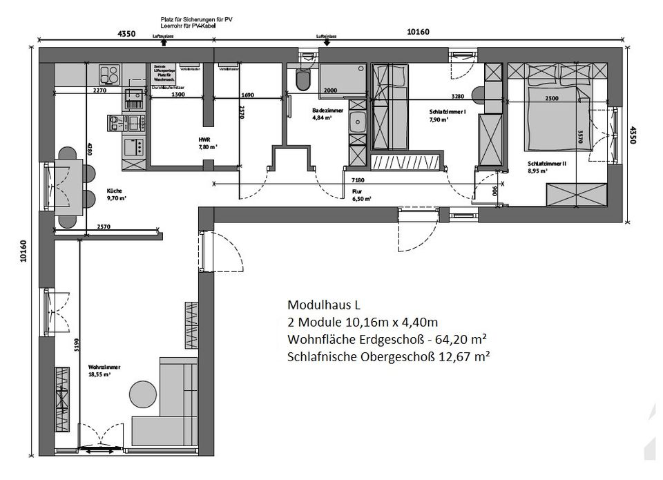 Modulhaus-Bungalow Seniorengerecht /Tinyhaus - TOP Qualität am See/ LK GF inkl. Kaufgrundstück in Sassenburg