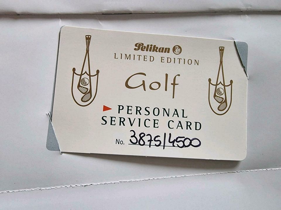 Pelikan Golf Limited Edition Füller 750er Gold Feder M  Neu&OVP in Metzingen