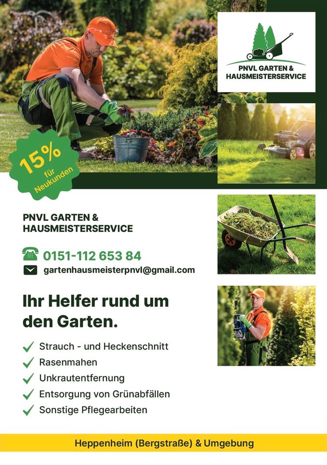 Gartenpflege und Hausmeisterservice in Hemsbach