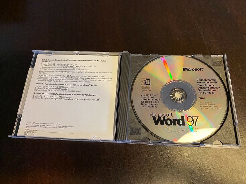 Microsoft Word 97 - Original CD mit Key in Nübbel