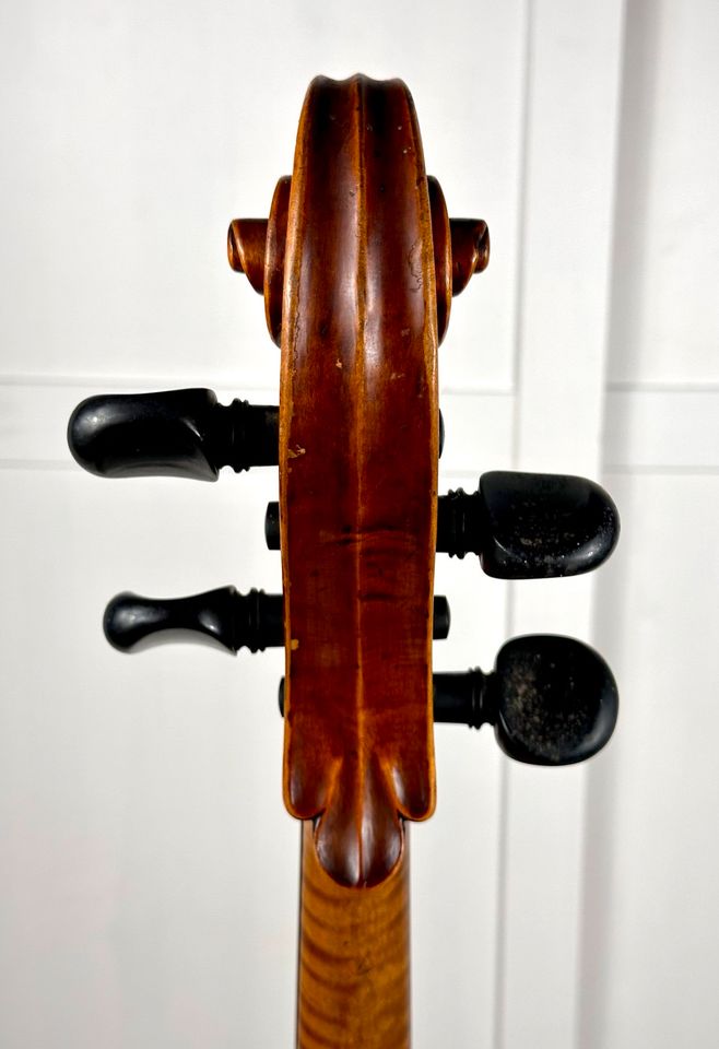 Altes Cello 4/4 mit Stradivarius Zettel wohl Mittenwald in Berlin
