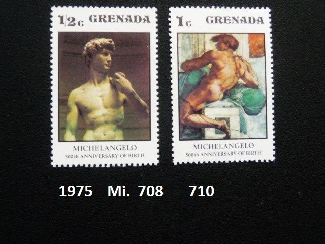 13 X Briefmarken, Grenada, 1974 - 1976, PF in Pfungstadt