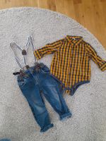 Set schick Gr. 74 karierten Body Hose mit Hosenträgern Baden-Württemberg - Leutkirch im Allgäu Vorschau