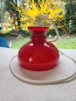 60er Jahre Lampe Opalglas rot Vintage Hessen - Sulzbach Vorschau