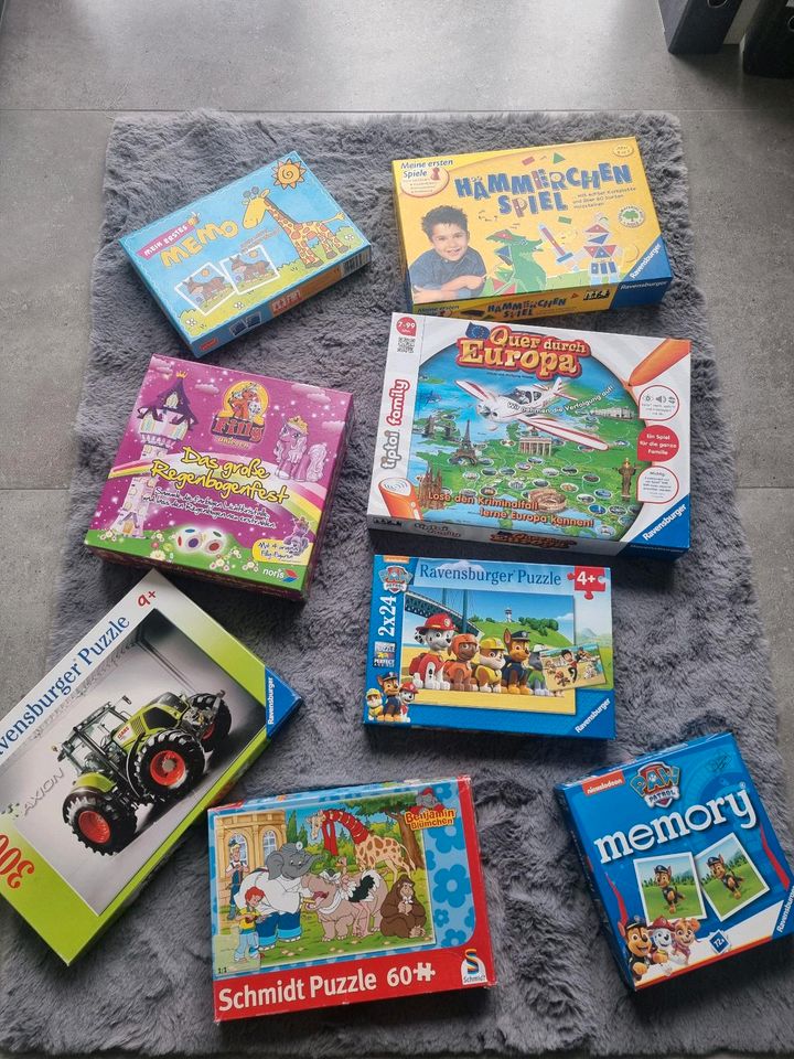 Puzzle paw patrol, tip toi Spiel, memory, hämmerchen Spiel in Waldbröl