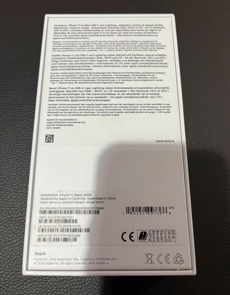 iPhone 11 64 Gb schwarz mit OVP in Suhl