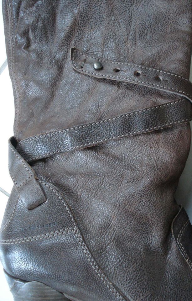 Hochwertige, braune, hohe Airstep Echt-Leder-Stiefel Gr.41- Mjus in Schwerin