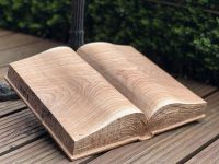 Buch Holz Holzkunst Holzbuch Bibel Eichenholz Sachsen - Grimma Vorschau