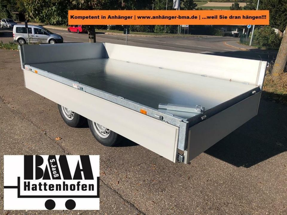 Rückwärtskipper EDUARD 310x160x30 2700kg E+H Pumpe BMA Edition in Tannheim