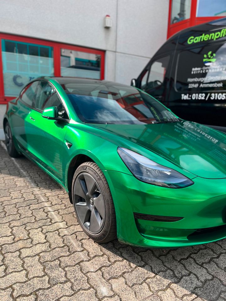 Autofolierung Folierung CarWrapping Tesla Modell 3 Y S in Ahrensburg