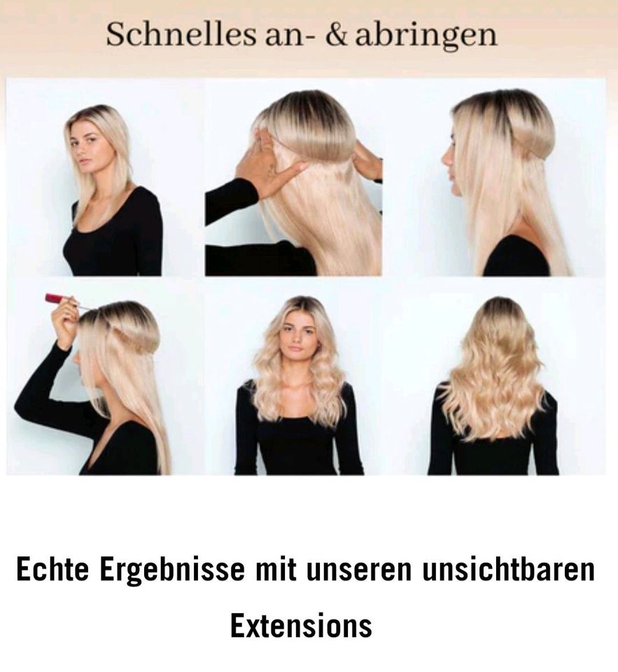 Neu Haarteil Extensions Platin Blond in Dortmund