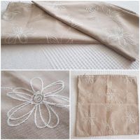 Neu Set 2x 49x49 Kissenhülle Kissen Beige Baumwolle Blumen Floral Nordrhein-Westfalen - Neuss Vorschau