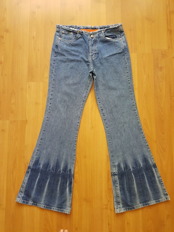 FISHBONE  Damen Jeans  Gr. L  Blau  UNIKAT ! in Neuss