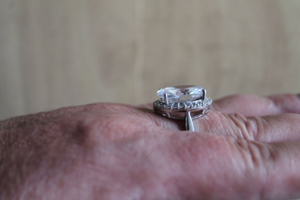 925er Ring Zirkonia 20mm Traumstück in Weißenfels