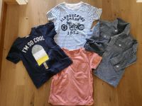 Jungs Paket Gr.98 Jeanshemd 3 T-Shirts cool Pailletten H&M Zara Bayern - Maisach Vorschau