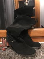Schwarze Stiefel Wildleder Sachsen - Raschau-Markersbach Vorschau