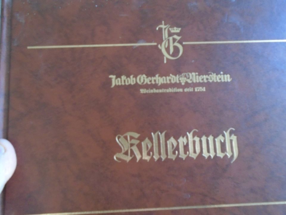 Kellerbuch Jakob Gerhardt Nierstein nie benutzt in Freyburg (Unstrut)