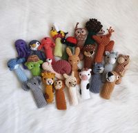 Gehäkelte Fingerpuppen mit Tiermotiven handmade (Preis pro Stück) Bayern - Priesendorf Vorschau