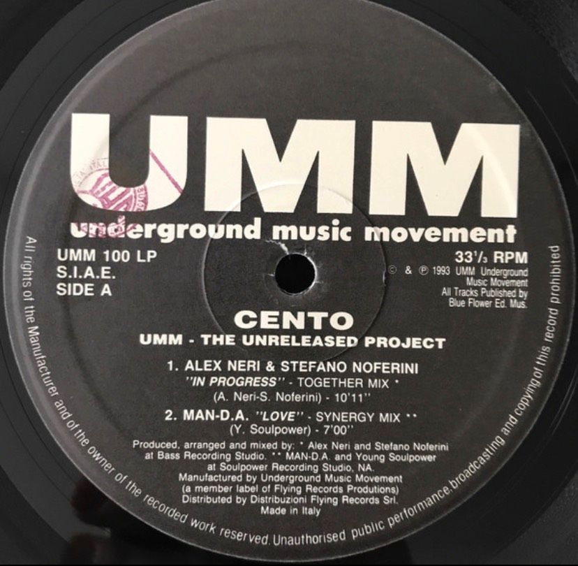 ⭐️1993 Deep House 2x12“⭐️UMM REC - Cento - The Unreleased Project in Graben (Lechfeld)