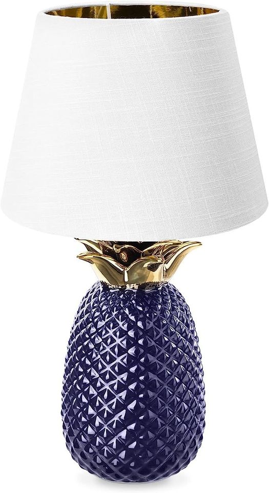 Tischlampe im Ananas Design - 40cm hoch - Deko Keramik Lampe in Bad Oldesloe