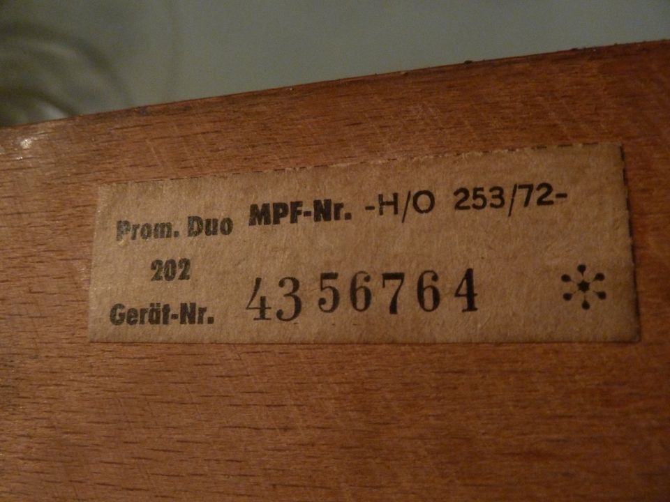 DDR ZEIT 70 HOLZ RADIO PROMINENT DUO KASSETTE VEB STERN ALT ANTIK in Schönfels Gem Lichtentanne