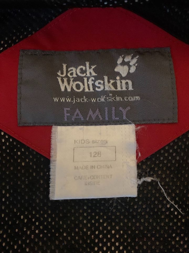 Jack Wolfskin Family Jacke 128 rot-gelb in Hallstadt