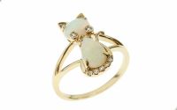 Ring Katze 585/- Gelbgold mit Diamanten und Opalen - 71456514 Rheinland-Pfalz - Koblenz Vorschau