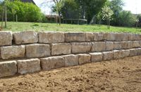 Muschelkalk Mauersteine 40er - Natursteinmauer / Hangabsicherung Baden-Württemberg - Amstetten Vorschau