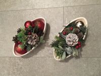 2x Blumen-/ Pflanzschale mit Gesteck / Weihnachtsdeko Thüringen - Erfurt Vorschau