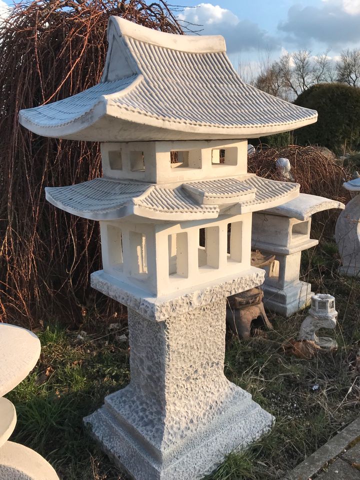 ‼️Teehaus 茶屋 127cm 275kg Japanlaterne Pavillon Pagode Steinguss‼️ in Hamburg