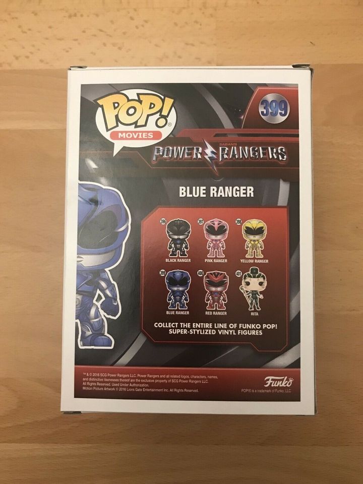 Funko Pop! Power Rangers: Blue Ranger #399 in Leimen