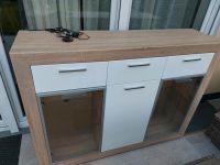 Sideboard sonoma Eiche/ Hochglanz weiß + LED Nordrhein-Westfalen - Paderborn Vorschau