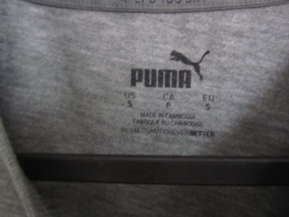 Puma T-Shirt Herren Gr.S grau schwarz sehr guter Zustand in Penig