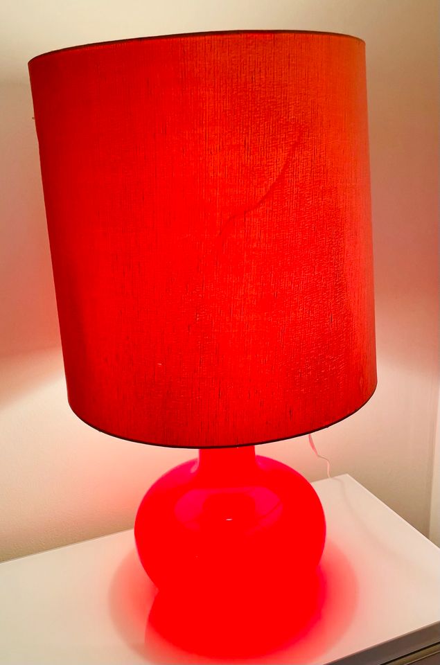 Retro Lampe aus Glas, Original, in Elmenhorst/Lichtenhagen