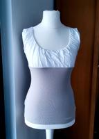 ☆MARC CAIN☆ Blusentop ärmellos weiß beige Gr. N2/S/36 Bayern - Lautertal Vorschau