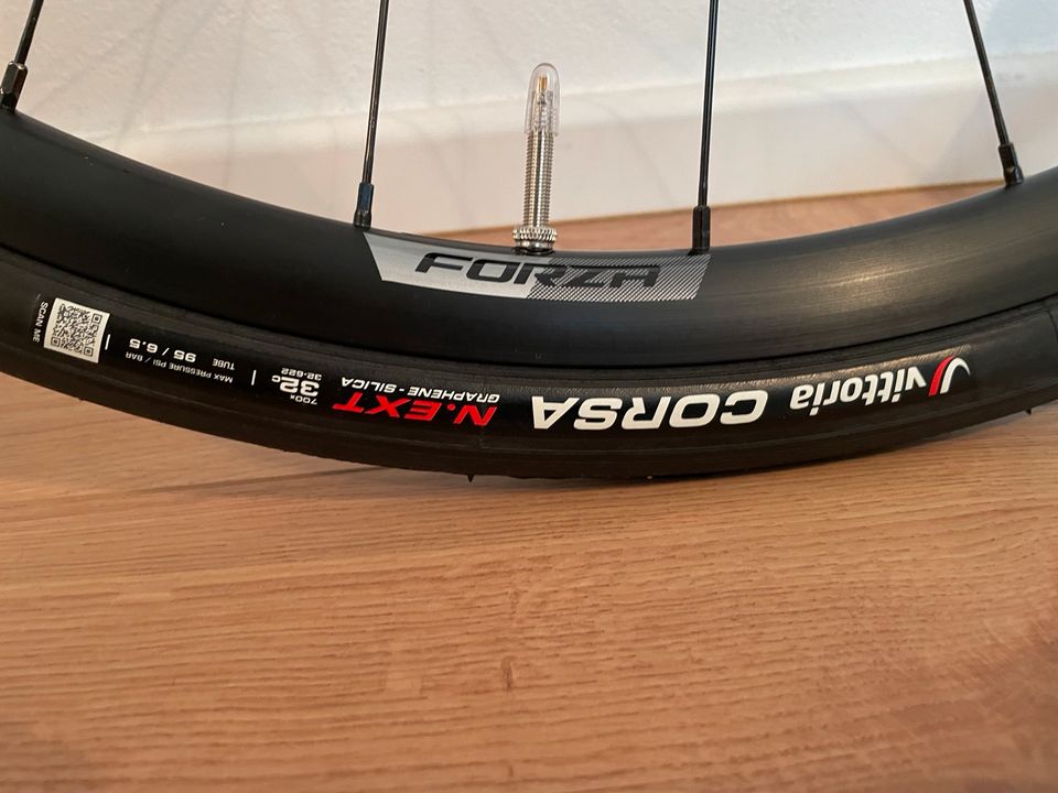 Forza Norte Gravel Disc Laufradsatz mit Vittoria Corsa Next 32mm in Gaimersheim