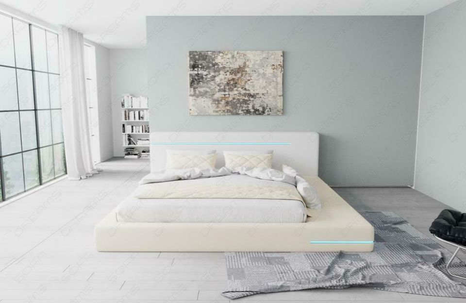 Komplettbett Rimini Designerbett Komplettes Bett mit Matratze LED in Berlin