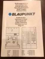 Manual/ Bedienungsanleitung Blaupunkt Schleswig-Holstein - Barsbüttel Vorschau