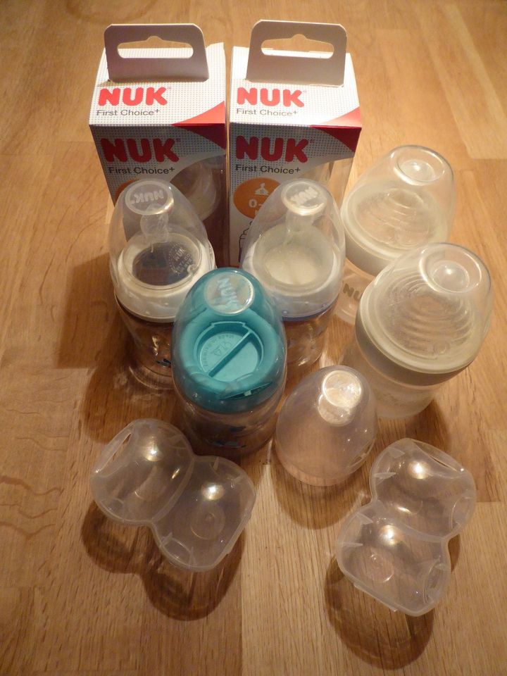 NUK Baby Starter Set 0 - 6M Babyflaschen - 7 Stück + Bonus in Postau