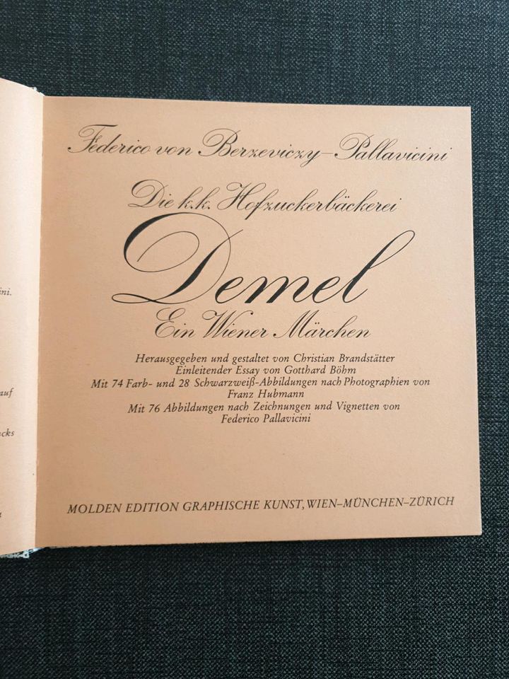Buch, Die K.k. Hofzuckerbäckerei Demel, Ein Wiener Märchen, Von 1 in Pfinztal