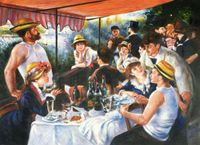 Renoir - Frühstück der Ruderer i98716 80x110cm Ölbild handgemalt Berlin - Treptow Vorschau