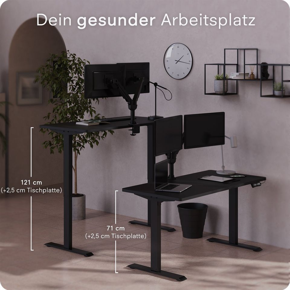 DESQUP PRO Elektrisch höhenverstellbares Schreibtisch Gestell | + Versand & 5 Jahre Garantie | Standing Desk Stehtisch Schreibtisch DESQUP PRO höhenverstellbar elektrisch stehschreibtisch in Hamburg