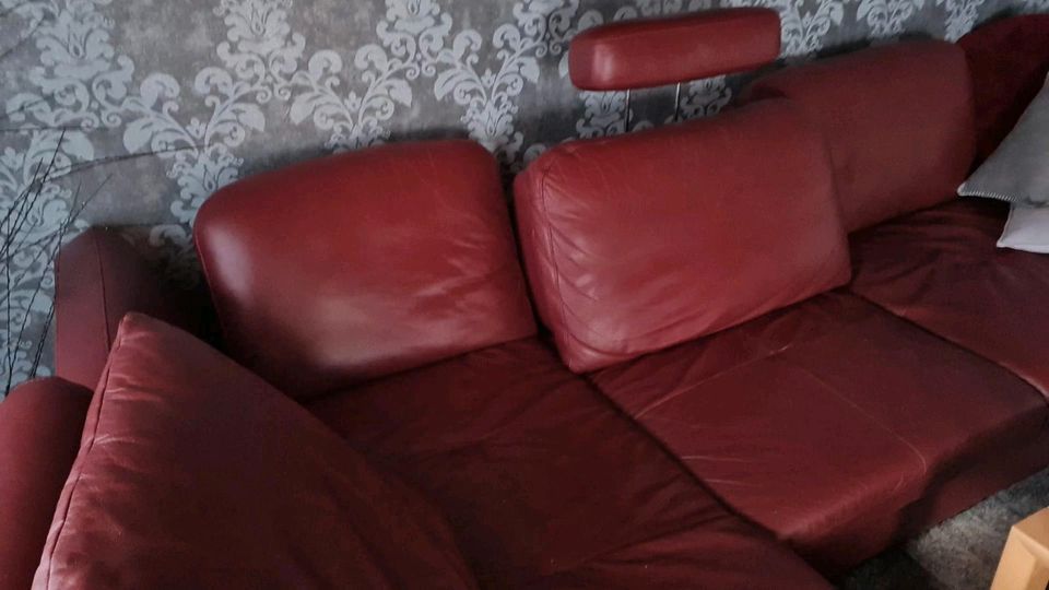 Leder Couch in Möser